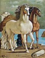 Zwei Pferde am See Giorgio de Chirico Metaphysischer Surrealismus
